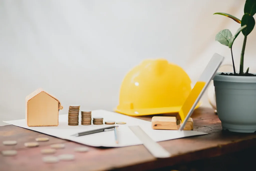 Progettazione edilizia e strumenti strutturali, risparmio e capitale per espandere il business immobiliare.